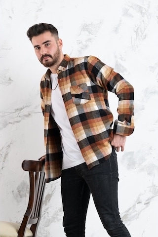 Advante Slimfit Çift Cep Erkek Oduncu Gömlek