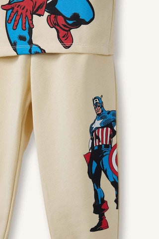Defacto Marvel Comics 2li Takım Sweatshirt Eşofman Altı Erkek Bebek G6691a526smbg807 Bej-bg807