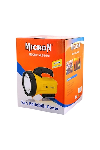 Spot Fener (Avcı Feneri) 70 Watt Halojen Micron Sarı