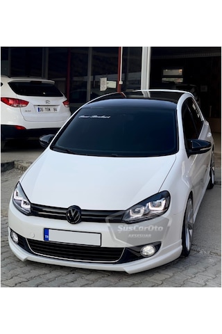 ŞüsCarOto Vw Golf 6 2008-2012 Batman Yarasa Ayna Kapağı Piano Black ABS Plastik (00)