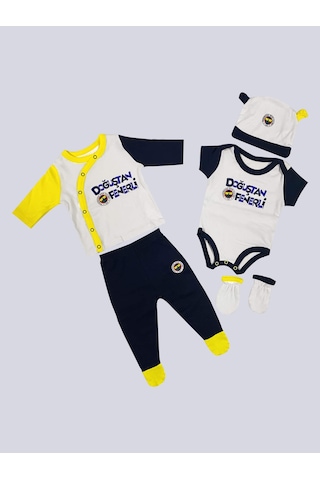 Fenerbahçe Bebek Doğuştan Fenerli Hastane Çıkışı Beyaz-lacıvert-sarı
