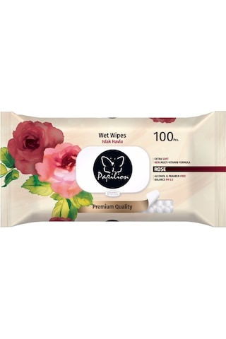 Papilion Islak Havlu Mendil 100 Yaprak Gül/Rose 18 Li Set