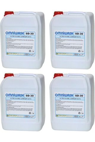 Omniwash Sd-30 5000 Ml Ultra Kıvamlı Çamaşır Suyu 4 Adet 4'lü Set