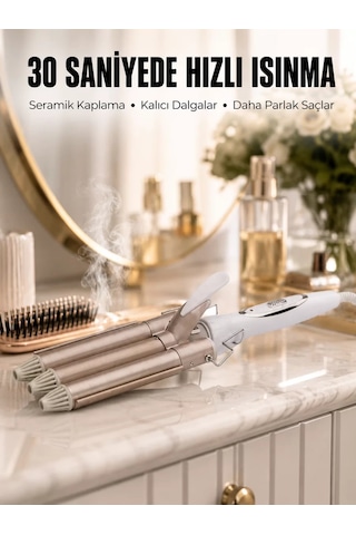 Wag Profesyonel Saç Maşası Seramik Kaplama İyon Özellikli Isı Kademeli 170 C Ptc Hızlı Isınma Mh-hs1924-1028