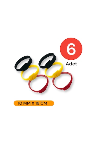 Tek-iş 10 Mm X 19 Cm Kablo Düzenleyici Kablo Bağı Cırt Cırt Bant Sök Tak Kullan 6 Adet