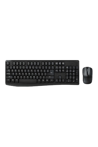 Rapoo X1800pro 13387 Kablosuz Tr Klavye Mouse Set Siyah Optik