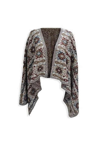 Uludağ Triko Kadın Taş Etnik Desenli Kilim Şal