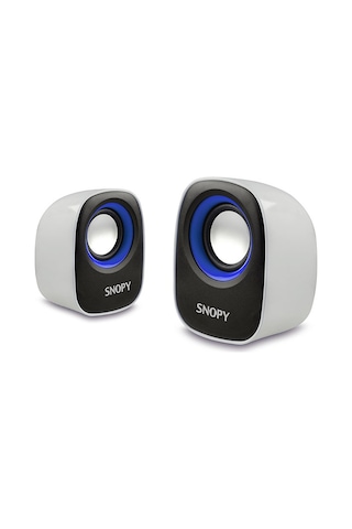 Snopy Sn-120 Beyaz-Mavi Usb Mini Hoparlör