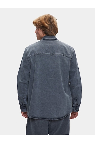 Ltb Aıdan Klasik Kesim Jean Gömlek 010096123816045 55819 Koyu Gri