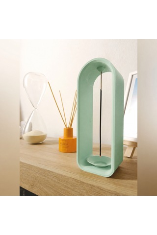 Storeşahin 3d Baskı The Shrine Tütsülük - Modern Kemer Formlu Tütsü Tutucu-mint Shn0720