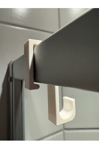 Çerçeveli Duşakabinlere Özel Askı 2 Adet Bej