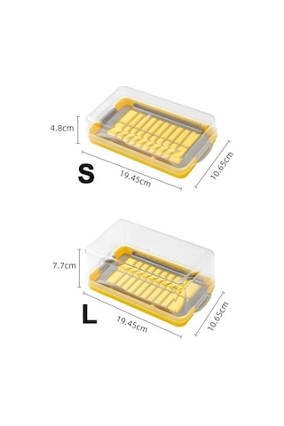 Kapaklı Tereyağı Kesici Saklama Kutusu Kapaklı Peynir Pişirme Saklama Kullanışlı Tereyağı Kabı Diğer