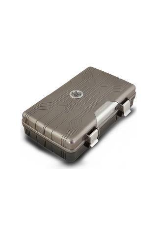 Silver Match Seyahat Tipi Puro Kutusu Humidor Metalik Gri 10's