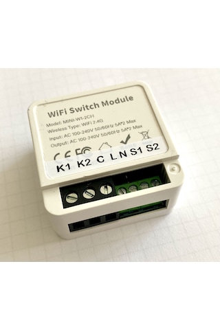 Tuya Aubess Akıllı Anahtar 2 Çıkış Kuru Kontak / 2 Anahtar Girişi