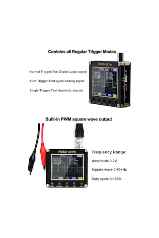 Mufunye Fnırsı 138pro El Tipi Taşınabilir Osiloskop 2.4 İnç Ekran Çok Fonksiyonlu Dijital Osilosko