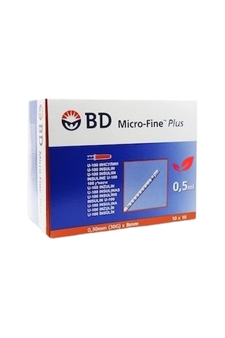 Bd Micro-Fine Plus İnsülin Enjektörü 0.5 ML 100 Adet