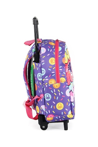 Unıted Colors Of Benetton Kız Çocuk Anaokul Tekerlekli Sırt Çantas 03678 Mor