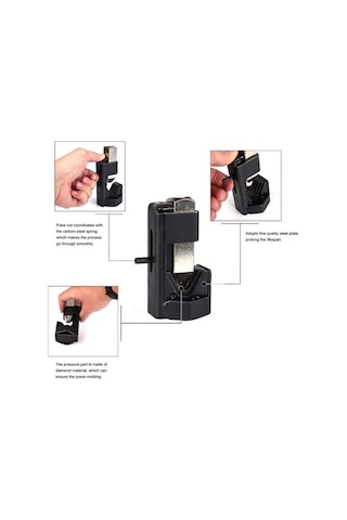 Dancemonkey Evrensel Pil-kablo Çekiç Krimpleme Tel Terminal Kaynağı Lug Krimpleme Aracı Siyah Siyah