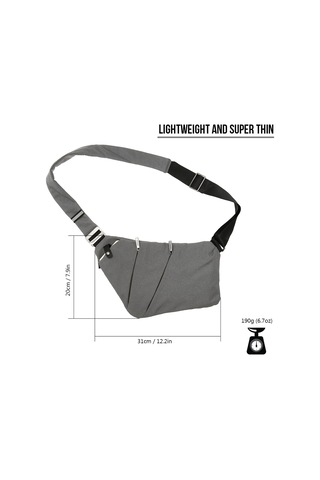 Osoce-sling Sırt Çantası Göğüs Çantası Hafif Açık Spor Seyahat Y5544gy Gri