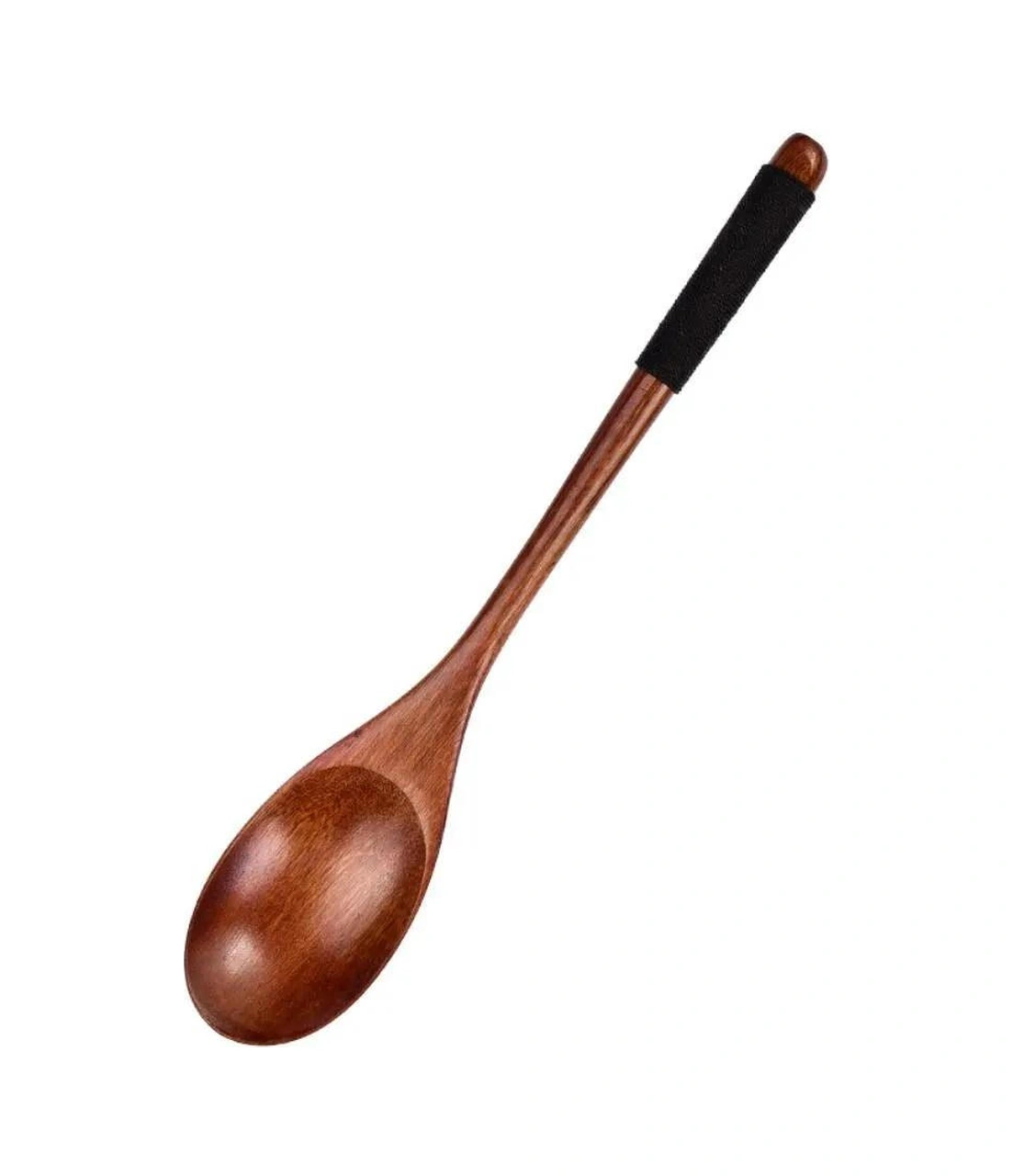 Yunboo 22.5 Cm Ahşap Tatlı Kaşığı - Doğal Malzeme, Dayanıklı, Kahve Karıştırma Ve Tatlı Servisi İçin, 1 Adet Set Siyah