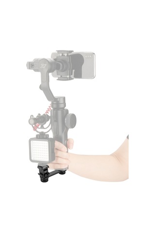 Kosona Andoer Pt-3 Metal 3lü Soğuk Ayaklı Tutucu - Led Işık, Mikrofon İçin Fotoğraf/video Aksesuarı - 1/4" Vida Delikleri İle Tripod/stabilizer Uyumlu