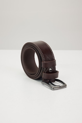 Tudors Erkek %100 Hakiki Deri 4 Cm Spor Kahverengi Kemer-30073