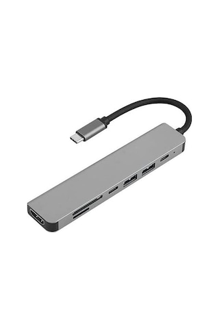 Nekuba Apple Macbook Pro Huawei İle Uyumlu Type C To 4k Hdmı + Usb 3.0 + Sd/tf + Pd + Type-c, Taşınab Sku: Smg8690010138736