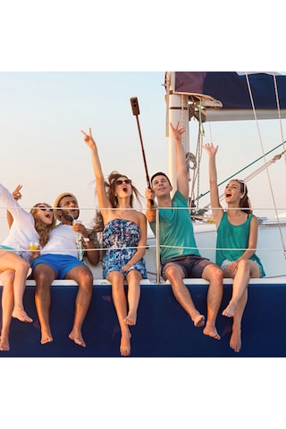 Springsun Insta360 Uçak Alüminyum Gizli Selfie Çubuğu - One X/x2, One/one R, Evo Uyumlu, 23.5-120cm Uzunluk Aralığı