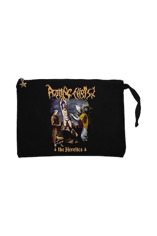 Rotting Christ The Heretics Siyah Clutch Cüzdan / El Çantası Siyah