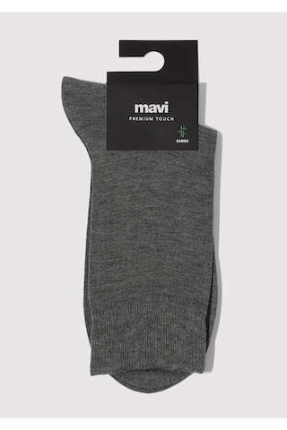 Mavi - Gri Soket Çorap 0911908-24674 Gri