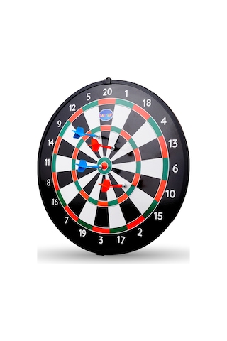 4 Oklu Mıknatıslı Profesyonel Dart Seti Çift Yönlü Manyetik Dart Askılı Dartboard