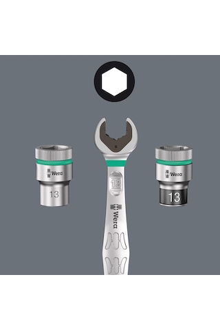 Wera Zyklop Speed Cırcır Anahtar Seti 8100 Sa 6 1/4 Inç Tahrik, M