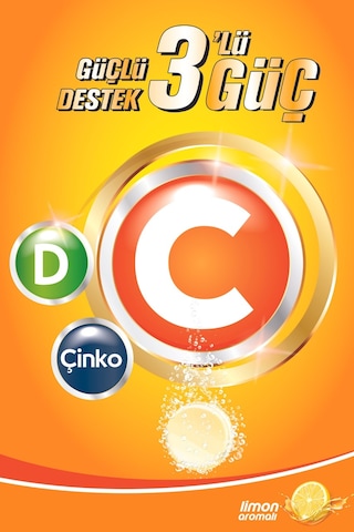 Mdc Vitamin C. Çinko Ve Vitamin D3 20 Efervesan Tablet
