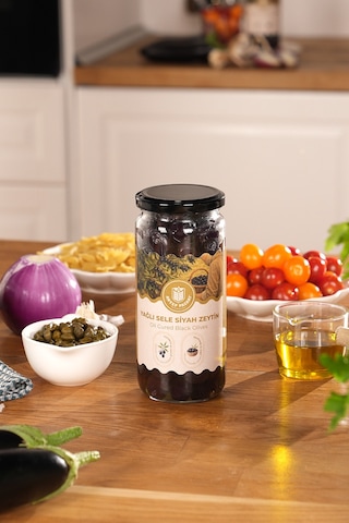 Yağlı Sele Gemlik Siyah Zeytin 300 Gr