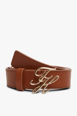 Tommy Hilfiger Th Kadın Script 3.0 Kahverengi Kemer-13688 Kahverengi