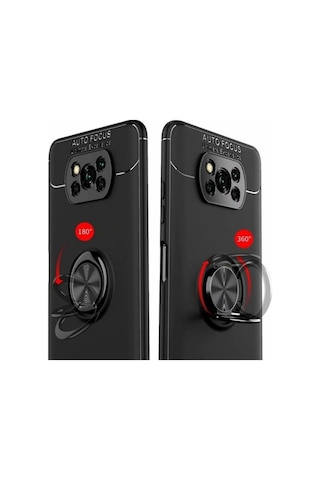 Microcase Xiaomi Poco X3 Nfc Focus Seri Yüzük Stand Silikon Kilif 488949480