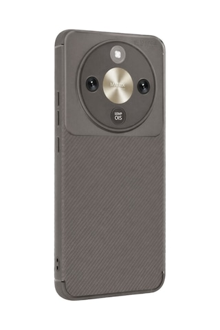 Huawei Honor Magic 8 Lite Karbon Silikon Case Kapak Gri