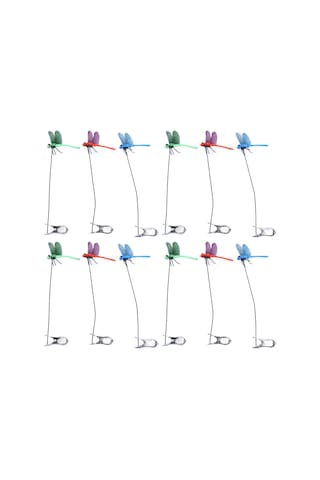 Suofeng 12 Adet Pvc Yapım 3d Yalan Ejderha Çubuğu Klampları - At Sineklerini Kovmak İçin Bahçe Ve Balkon Dekorasyonu