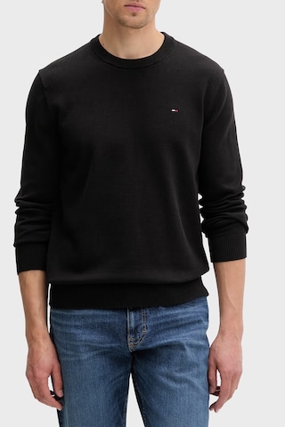 Tommy Jeans Pamuklu Regular Fit Bisiklet Yaka Kazak Erkek Kazak Dm0dm22853 Bds Siyah