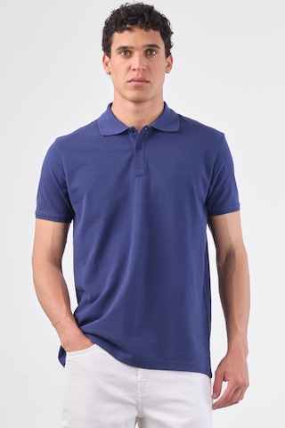 Dufy Lacivert Düz Erkek T-shirt - Slim Fit Lacivert