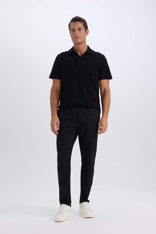 Defacto Pamuk Yazlık Beli Bağcıklı Cepli Düz Paça  Jogger Chino Pantolon - Siyah Z9933AZ25SPBK81