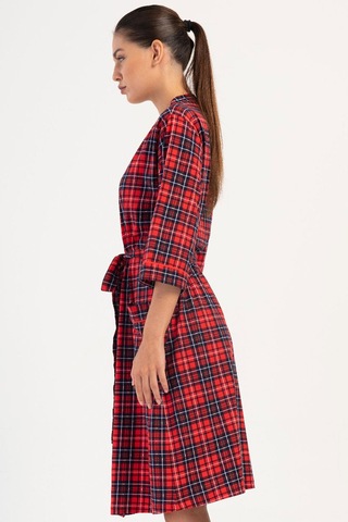 Kadın Kapri Kol Kırmızı Sabahlık C3t4n0o704 Kırmızı