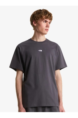 The North Face Nf0a8gqe-dom Essential Center Logo Relaxed Short Erkek T-shirt Gri