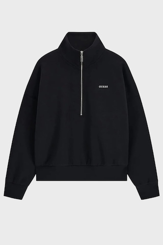 Guess Nat Relaxed Fit Dik Yaka Sweat V6yq25k4801 Kadın Sweat V6yq25 K4801 Jblk Siyah