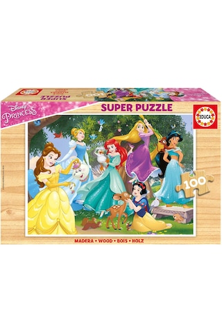 Educa 100 Parça Disney Princess Wooden Ahşap Çocuk Puzzle