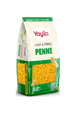 Yayla Glutensiz Vegan Penne Mısır&pirinç 400 Gr