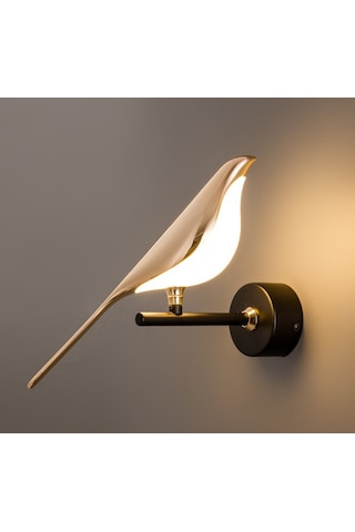 Saksağan Yaratıcı Kuş Duvar Lambası Balkon Lambader Basit Sanat Tasarımı Crossover Aydınlatma Sıcak Işık 3000k Saksağan Duvar Lambası Tek Kafa 220v
