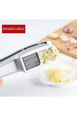 Pazly Paslanmaz Çelik Sarımsak Ve Zencefil Pres - Ergonomik Saplı Kırıcı, Kolay Soyulma, Bulaşık Makinesi Güvenli, Çok Renkli Mutfak Aleti Çok Renkli