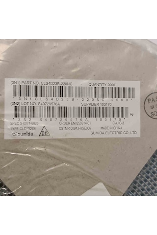 Cls4d23b-220nc 22uh 0.85a Sumıda Smd Bobin 23 Adet