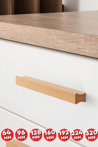 Dolap Kulpu, 160 Mm, 16cm , Mutfak Dolap Kulplari, Ahşap Kulp, Cekmece Kulpu, Kulp, Ahşap
